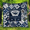 1874 Ncaa Nevada Wolf Pack Vintage Quilt Bedding Set with Collected Collection Quilt Blanket