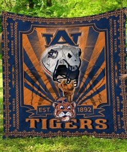 1892 NCAA Auburn Tigers Collection Collection Quilt Bedding Set for Fans