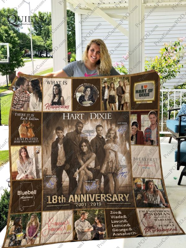 18th Anniversary Hart Of Dixie Quilt Bedding Set for TV Show Fans