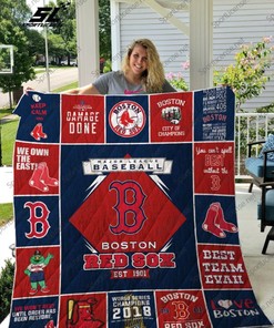 1901 Mlb Boston Red Sox Quilt Blanket - MLB Boston Red Sox 1901 Quilt Bedding Set
