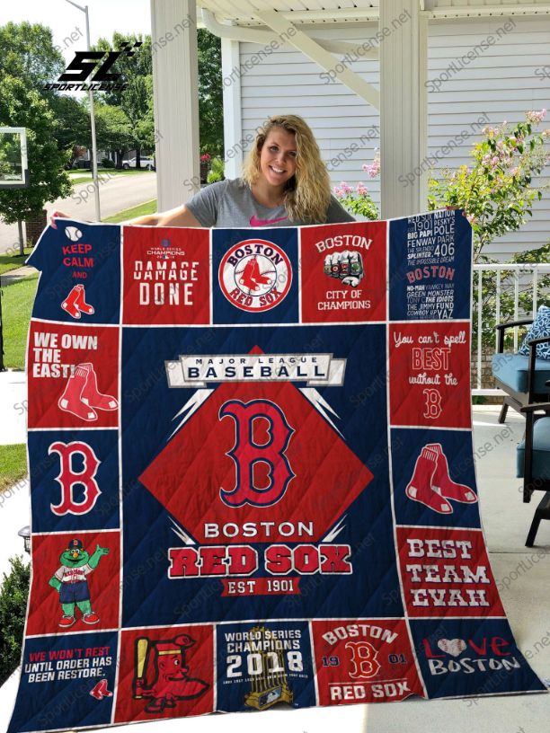 1901 Mlb Boston Red Sox Quilt Blanket - MLB Boston Red Sox 1901 Quilt Bedding Set