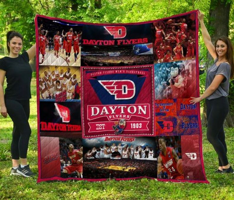 1903 Dayton Flyers NCAA Vintage Collection Quilt Blanket