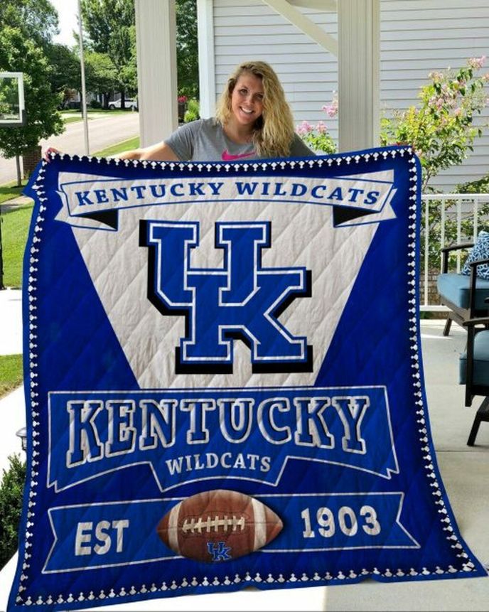 1903 Ncaa Kentucky Wildcats Loved Quilt Bedding Set