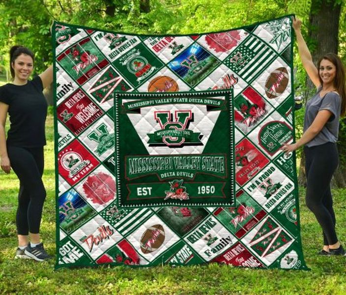 1950 Mississippi Valley State Delta Devils Ncaa Quilt Bedding Set