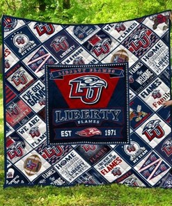1971 Liberty Flames Ncaa Quilt Bedding Set for Girls