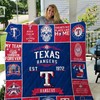 1972 Mlb Texas Rangers Quilt Blanket - MLB Texas Rangers 1972 Vintage Quilt Bedding Set