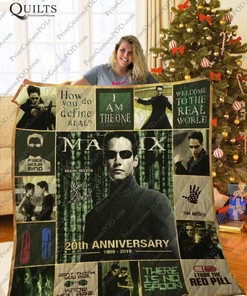 20th Anniversary The Matrix Trilogy Quilt Blanket for Sci-Fi Fans