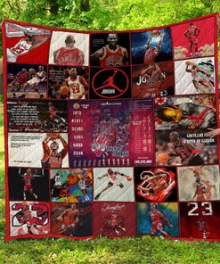 23 Greatest Michael Jordan Moments Quilt Bedding Set