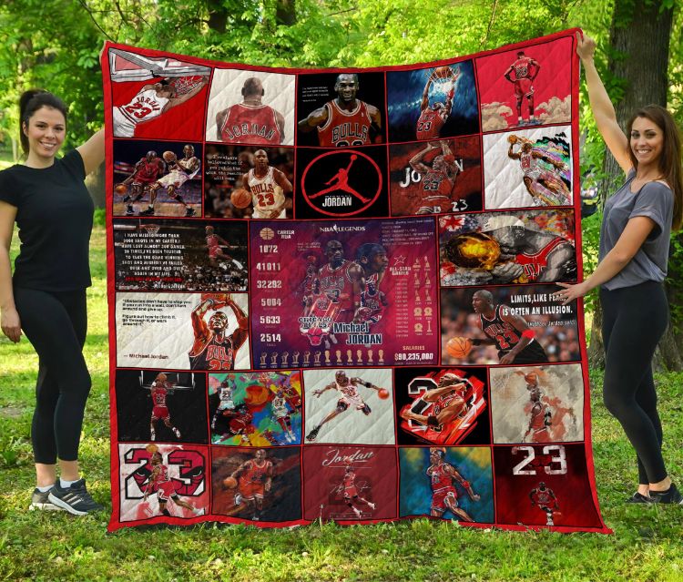 23 Greatest Michael Jordan Moments Quilt Bedding Set