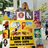 25 Years Of Lion King Collection Quilt Blanket with Familiar Characters