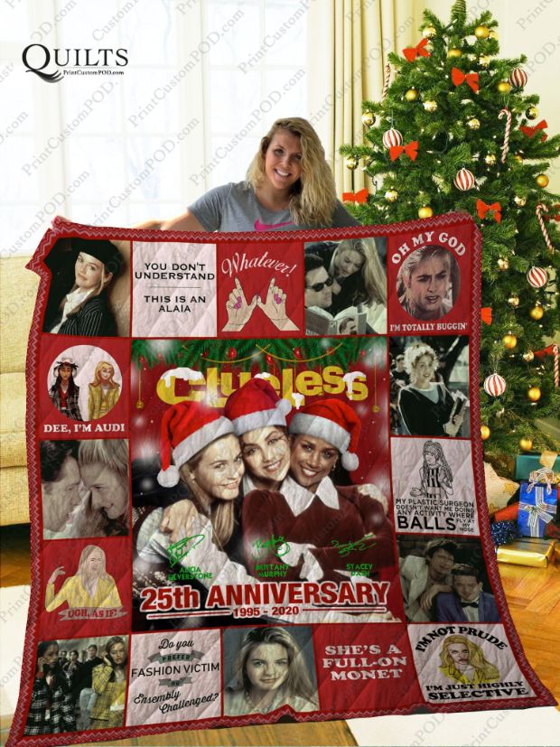25th Anniversary Mofi Clueless Quilt Blanket for Movie buffs