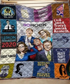 30 Rock NBC Sitcom Inspired Quilt Bedding Set