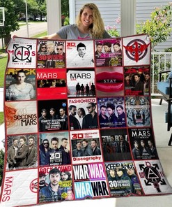30 Seconds to Mars Fans Quilt Blanket - For Fans Who Love the Alternative Rock Band