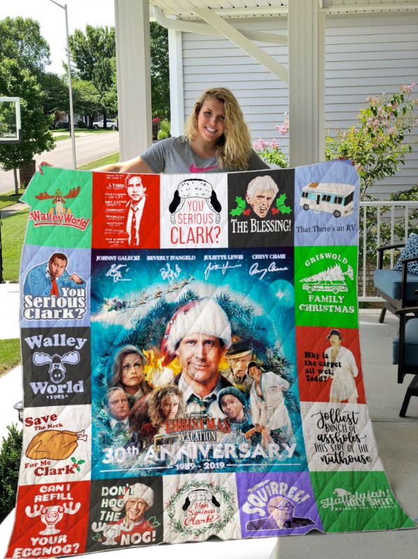 30th Anniversary National Lampoon & Christmas Vacation For Fans Quilt Bedding Set