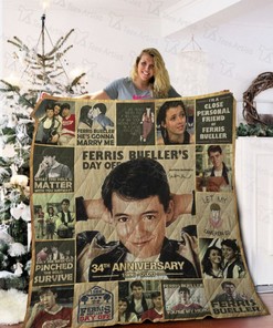 34th Anniversary Ferris Bueller's Day Off Quilt Bedding Set Full
