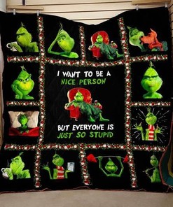 3D Grinch Blanket Quilt DUP - Perfect for Christmas