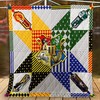 3D Hogwarts House Logo Harry Potter Quilt Blanket