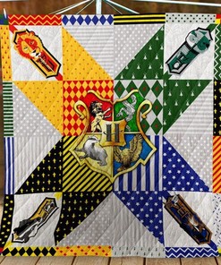 3D Hogwarts House Logo Harry Potter Quilt Blanket