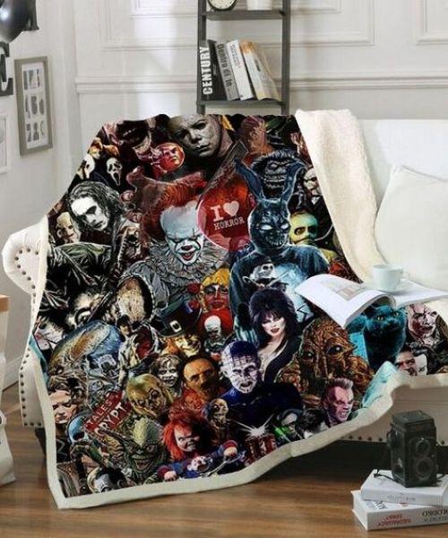 3D Horror Movie Blanket For Beds for Scary Movie Lovers