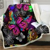 3d Butterflies Premium Comfy Sofa Throw Bedding Set for Butterfly Lovers