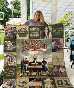 44th Anniversary The Duke Of Hazzard Quilt Blanket with Quilt Bedding Set Vintage