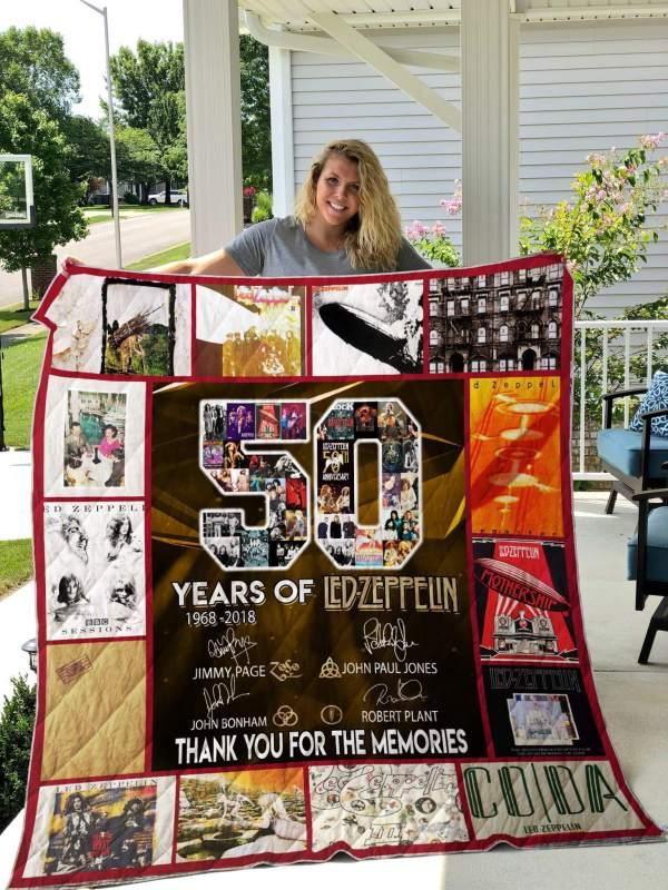 50Years Of Led Zeppelin Quilt Bedding Set TH0507 - Celebrating The Legendary Band