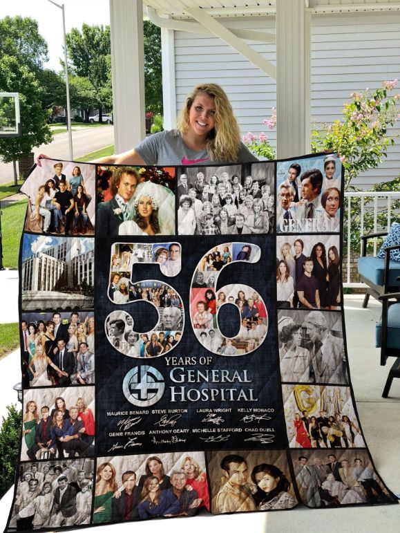 56 Years Of General Hospital Quilt Blanket with Quotes