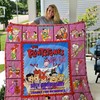 60th Anniversary The Flintstone Combined Quilt Bedding Set for Fans of the Classic Cartoon