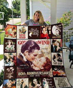 80 Years Of Gone With The Wind Quilt Bedding Set for Movie Fans