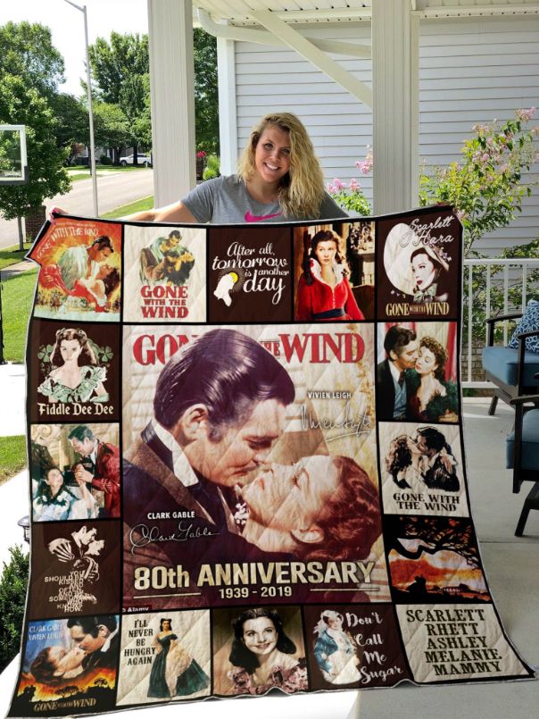 80 Years Of Gone With The Wind Quilt Bedding Set for Movie Fans