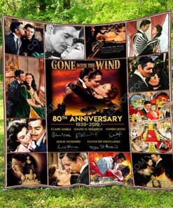 80th Anniversary of Gone with the Wind Famous Quotes Collection Quilt