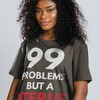 99 Problems But A Uterus Ain't One Shirt is a funny hysterectomy gift with a fun surgery recovery message