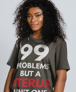 99 Problems But A Uterus Ain't One Shirt is a funny hysterectomy gift with a fun surgery recovery message