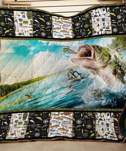 A Bad Day Fishing Is Better Quilt Bedding Set - Perfect When You're Out Of Luck