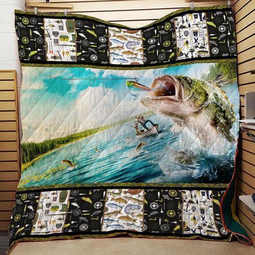 A Bad Day Fishing Is Better Quilt Bedding Set - Perfect When You're Out Of Luck