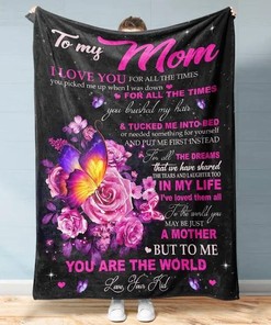 A Butterfly Fleece Blanket for Moms Who Make the World Beautiful