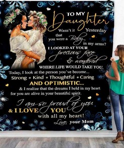 A Daughter's Comfort Guaranteed With This Fleece Quilt Blanket From Dad