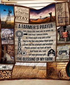 A FarmerS Prayer Quilt Bedding Set P146 - Celebrating The Agriculture Lifestyle