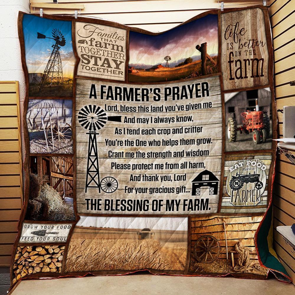 A FarmerS Prayer Quilt Bedding Set P146 - Celebrating The Agriculture Lifestyle