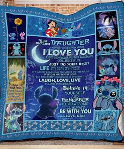 A Father Expresses Undying Love Through Stitch Quilt Blanket Gift