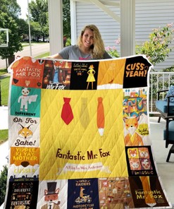 A Film By Wes Anderson Fantastic Mr. Fox Collection Quilt Bedding Set for Movie Fans