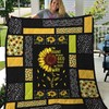 A Gift for Sunflower Lovers: Sunflower Girl Quilt Bedding Set