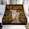 A Giraffe Fleece Quilt Blanket Gift For A Daughter To Treasure