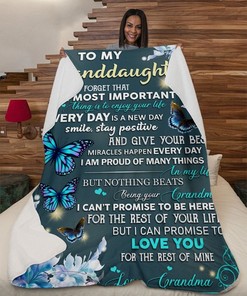A Heartwarming Blanket for Granddaughter - Butterfly Themed Quilt Bedding Set Perfect for Gifting