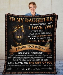 A Lion Father Expresses Encouragement To Daughter By Gifting A Blanket