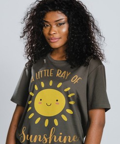 A Little Ray Of Sunshine Unisex Tees with catchy phrases, funny sayings, and summer-themed design