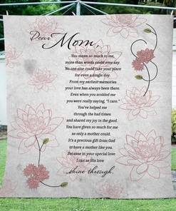 A Mother-Daughter Bond Expressed Through Fleece Quilt Blanket