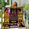 A Mouth I Can't Control Cool Black Girl July Black Girl Personalized Bed Set for Teens with Quilt Blanket