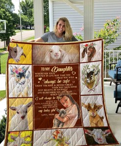 A Proud Mom Expressing Her Love Through A Personalized Goat Quilt Blanket Gift