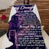 A Wolf Fleece Quilt Blanket Gift From Dad To Daughter To Boost Her Confidence